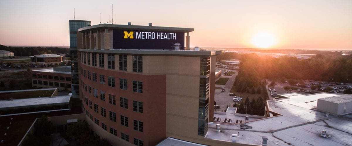 Aerial shot of UM Health-West Hospital